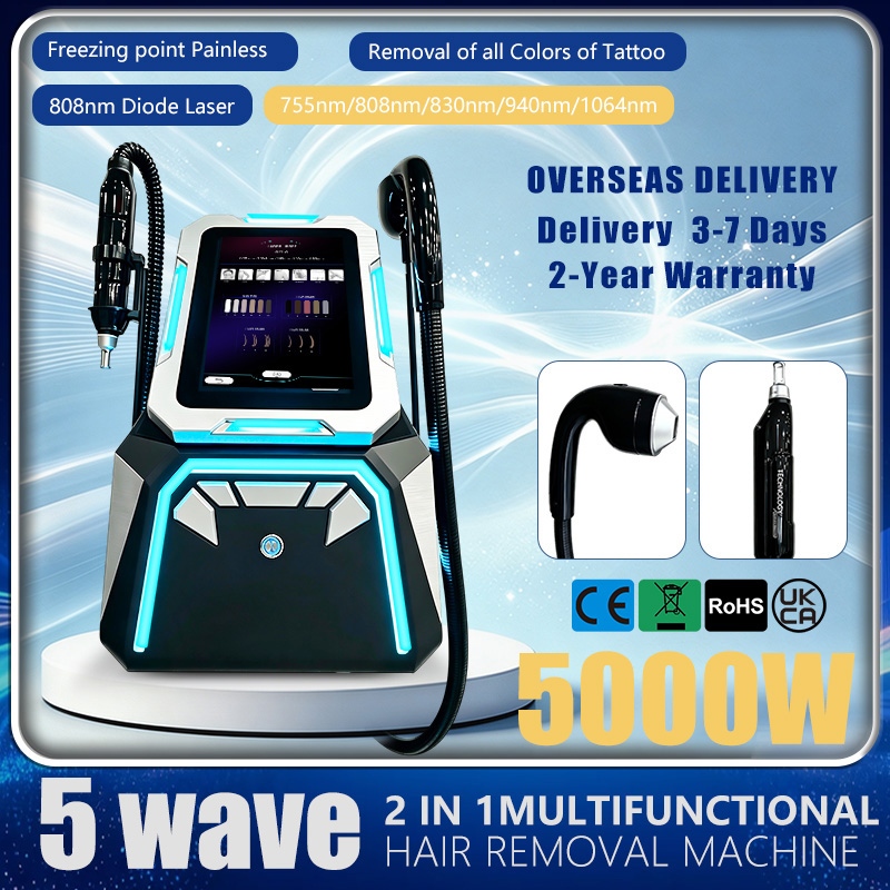 From Home Hair Care - อุปกรณ์ความงามระดับมืออาชีพ 5000W ระบบกำจัดขนด้วยความเย็นจากแซฟไฟร์แท้ สำหรับดูแลผิวกายในร้านเสริมสวยและใช้ในบ้าน