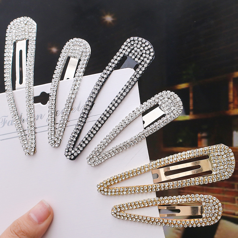 Bobby Pin Bulk - Elegant โลหะ Rhinestone Hairpin ผู้หญิงคลิปผม Bobby