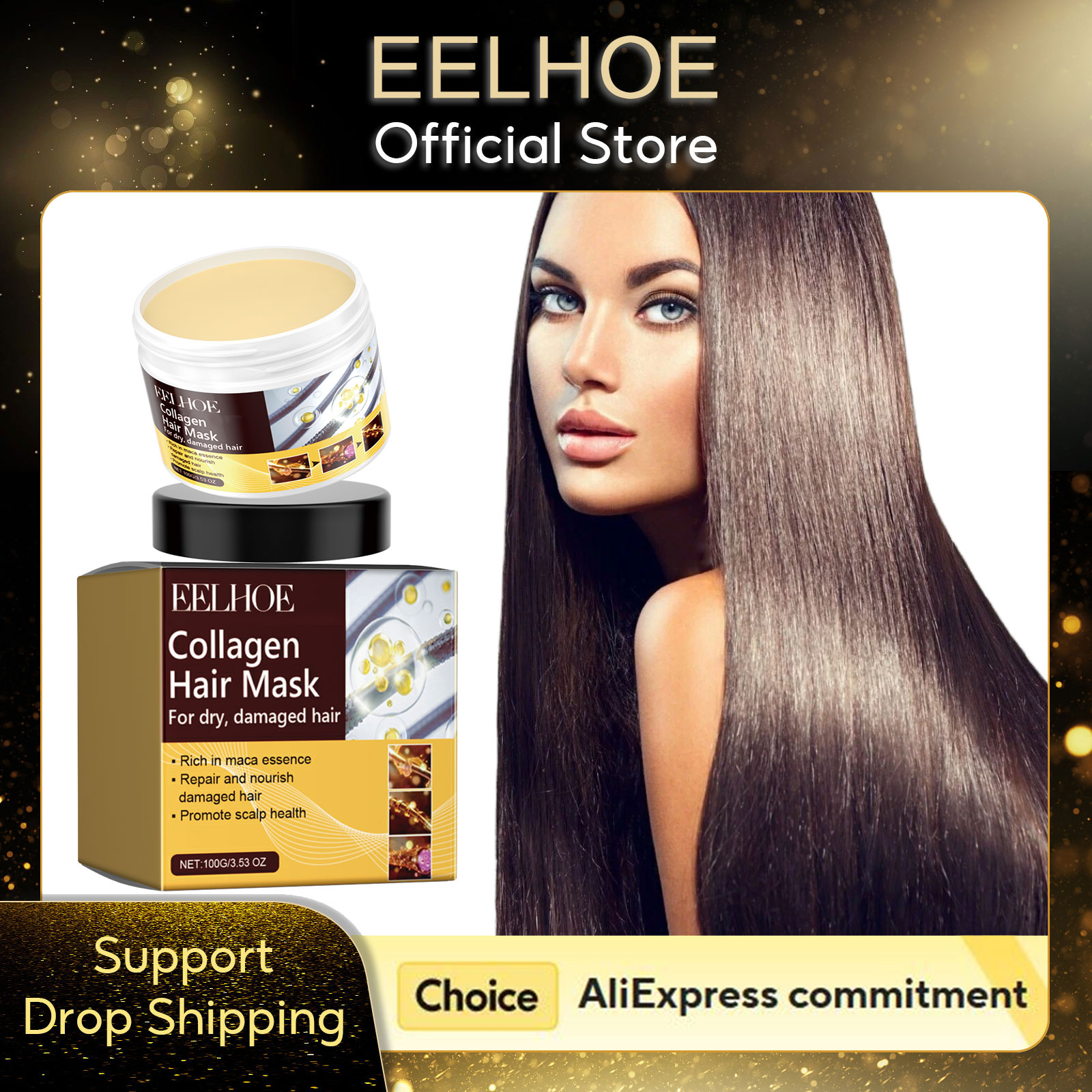 Hair Care Dupes - EELHOE คอลลาเจน แฮร์ มาส์ก ทรีทเม้นต์ป้องกันผมร่วง สำหรับผมแห้งมากและเสียหาย