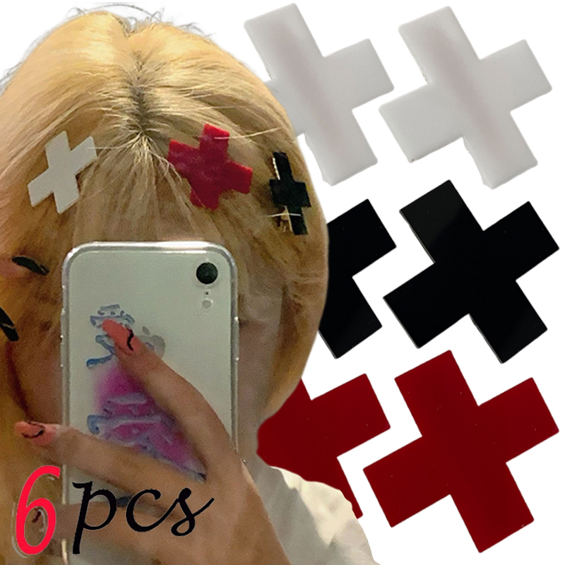 Bobby Pin Bulk - กิ๊บติดผมสีแดงแบบพังค์สไตล์ฮิปฮอปพังค์สไตล์โกธิคกิ๊บติดผมสีดำ Y2K คอสเพลย์สำหรับเด็กผู้หญิงกิ๊บติดผมสไตล์บ๊อบบี้กิ๊บวินเทจเท่ไม่ซ้ำใคร