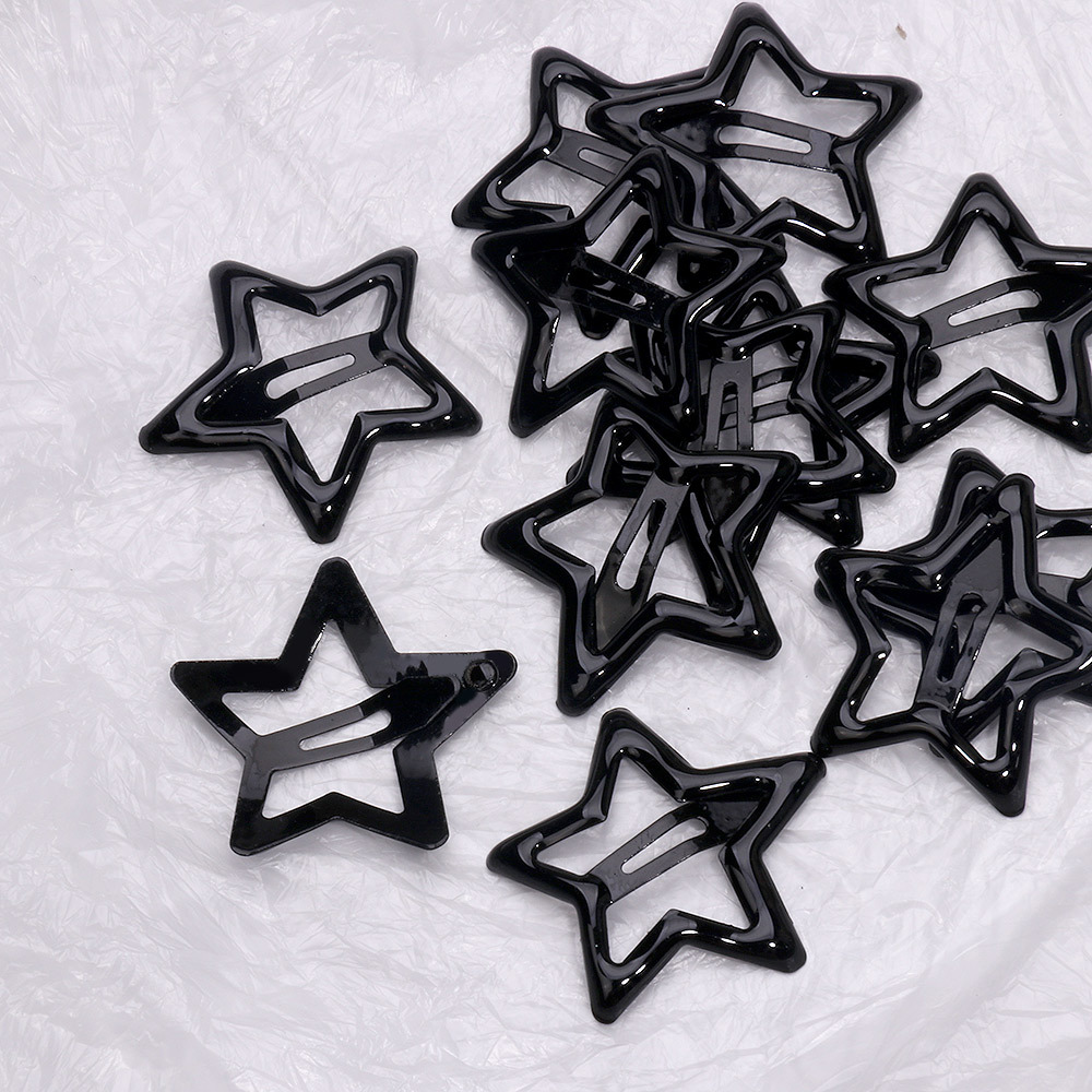 Y2K หญิงสีดําและสีเทา Star Bob - Bobby Pin Bulk บทวิจารณ์และราคา