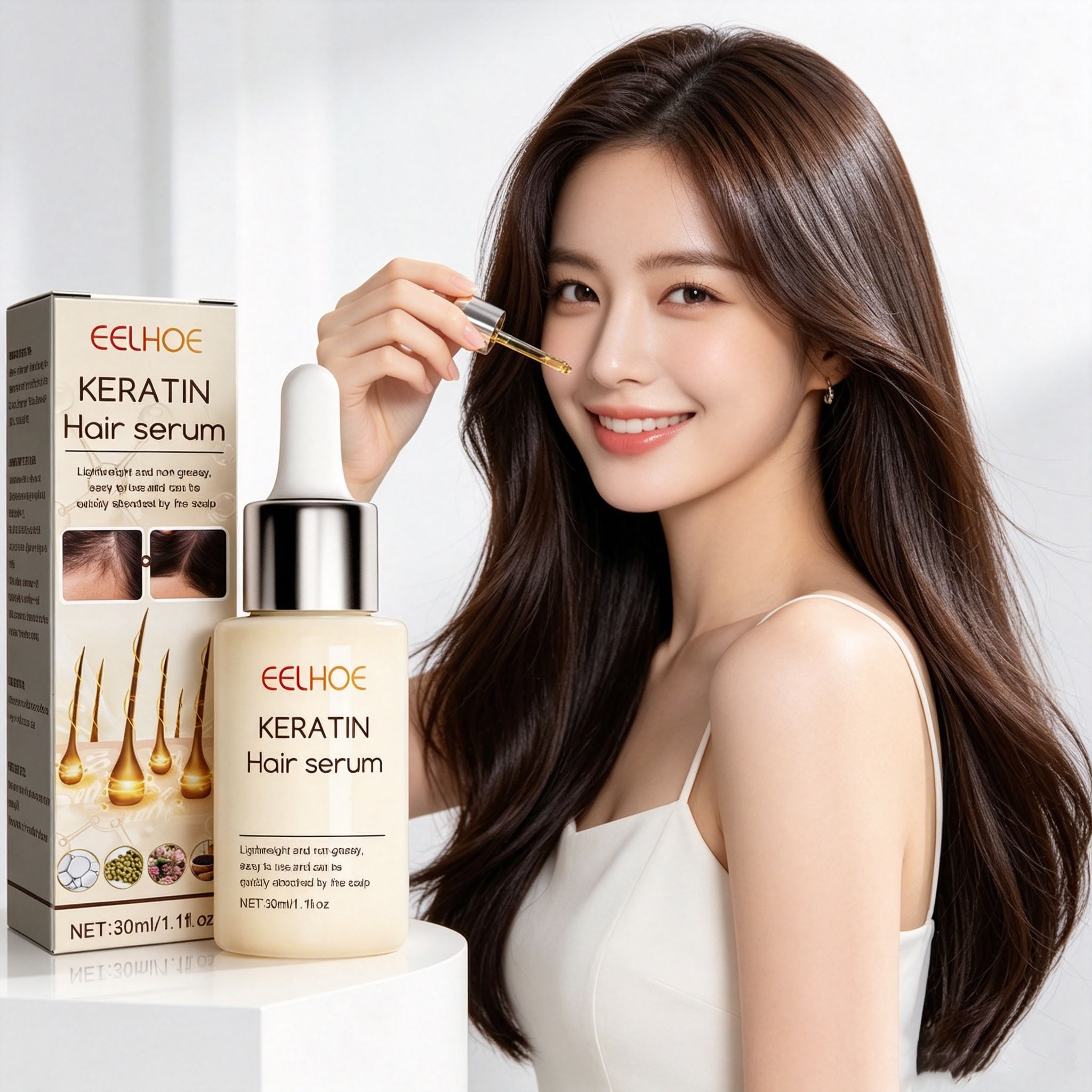 น้ำมันบำรุงผมเข้มข้น บำรุงรากผ - Split End Repair Serum บทวิจารณ์และราคา