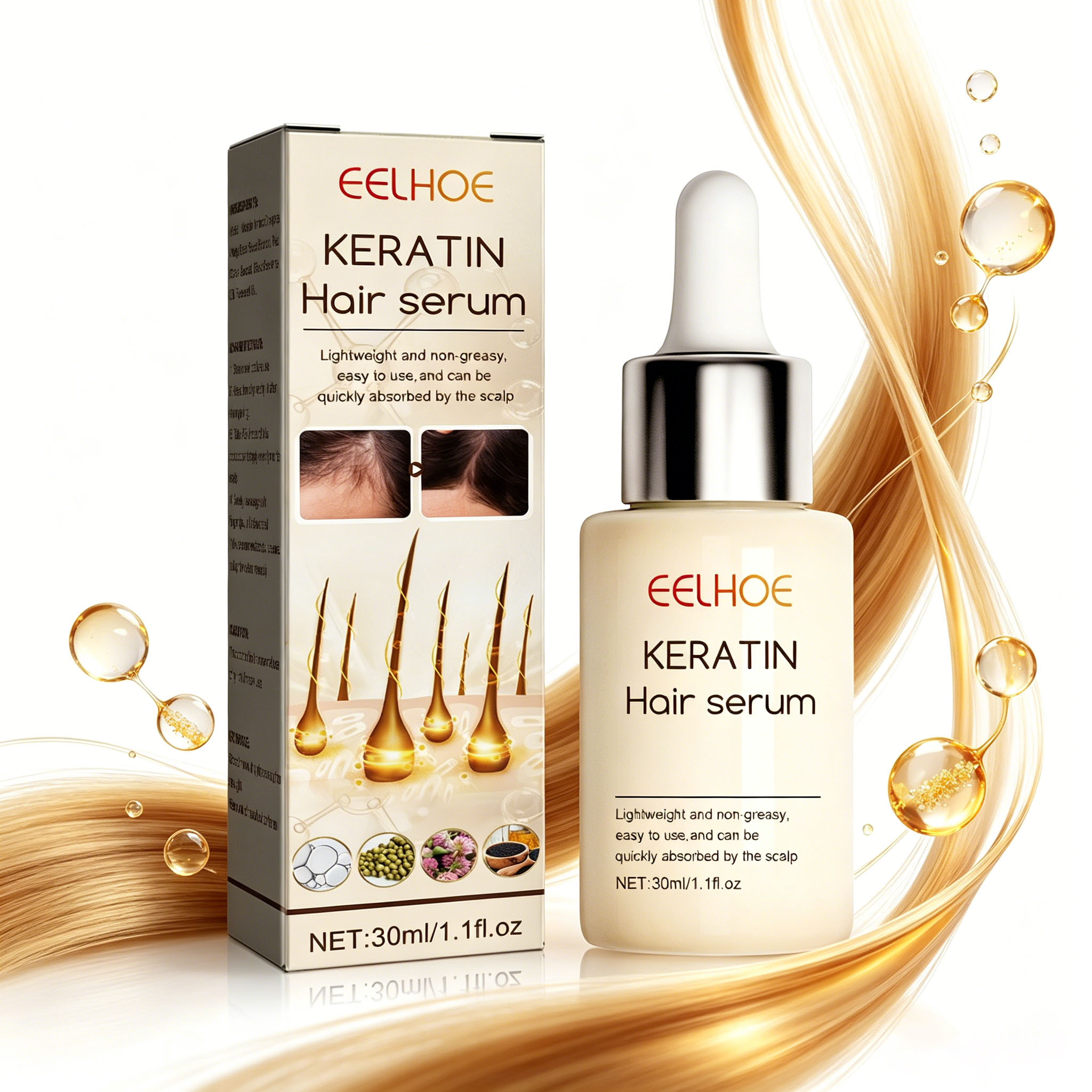 น้ำมันบำรุงผมเข้มข้น บำรุงรากผ - Split End Repair Serum บทวิจารณ์และราคา
