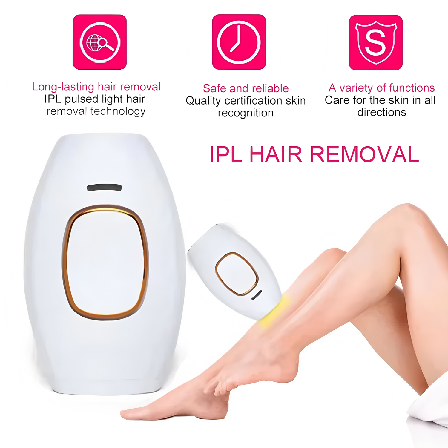 เครื่องกำจัดขนด้วยเลเซอร์แบบมื - From Home Hair Care บทวิจารณ์และราคา
