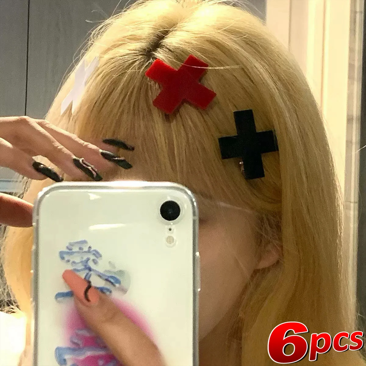 กิ๊บติดผมสีแดงแบบพังค์สไตล์ฮิป - Bobby Pin Bulk บทวิจารณ์และราคา